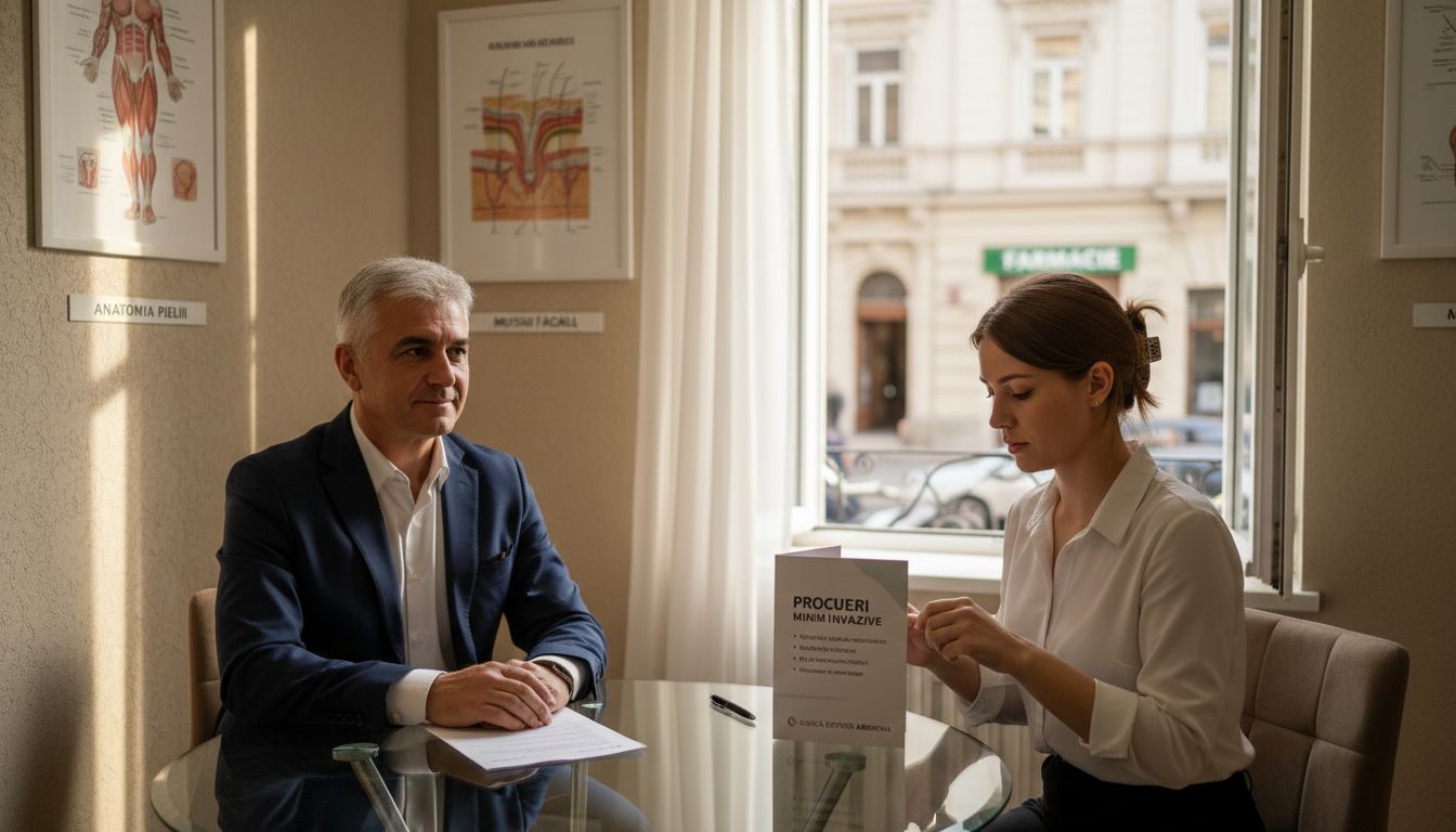 Medic specialist care explică pacientului ce opțiuni de tratament are la dispoziție