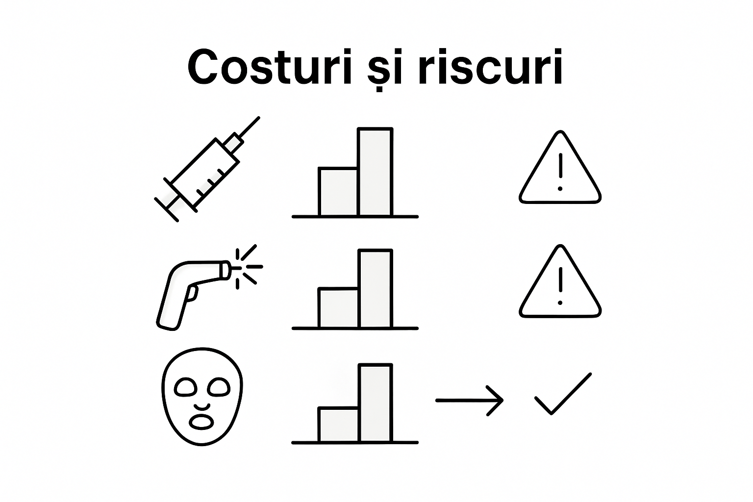 Infografic: Ce trebuie să știi despre costurile și riscurile procedurilor estetice