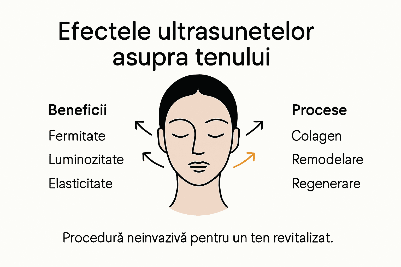 Infografic: cum acționează ultrasunetele asupra pielii feței