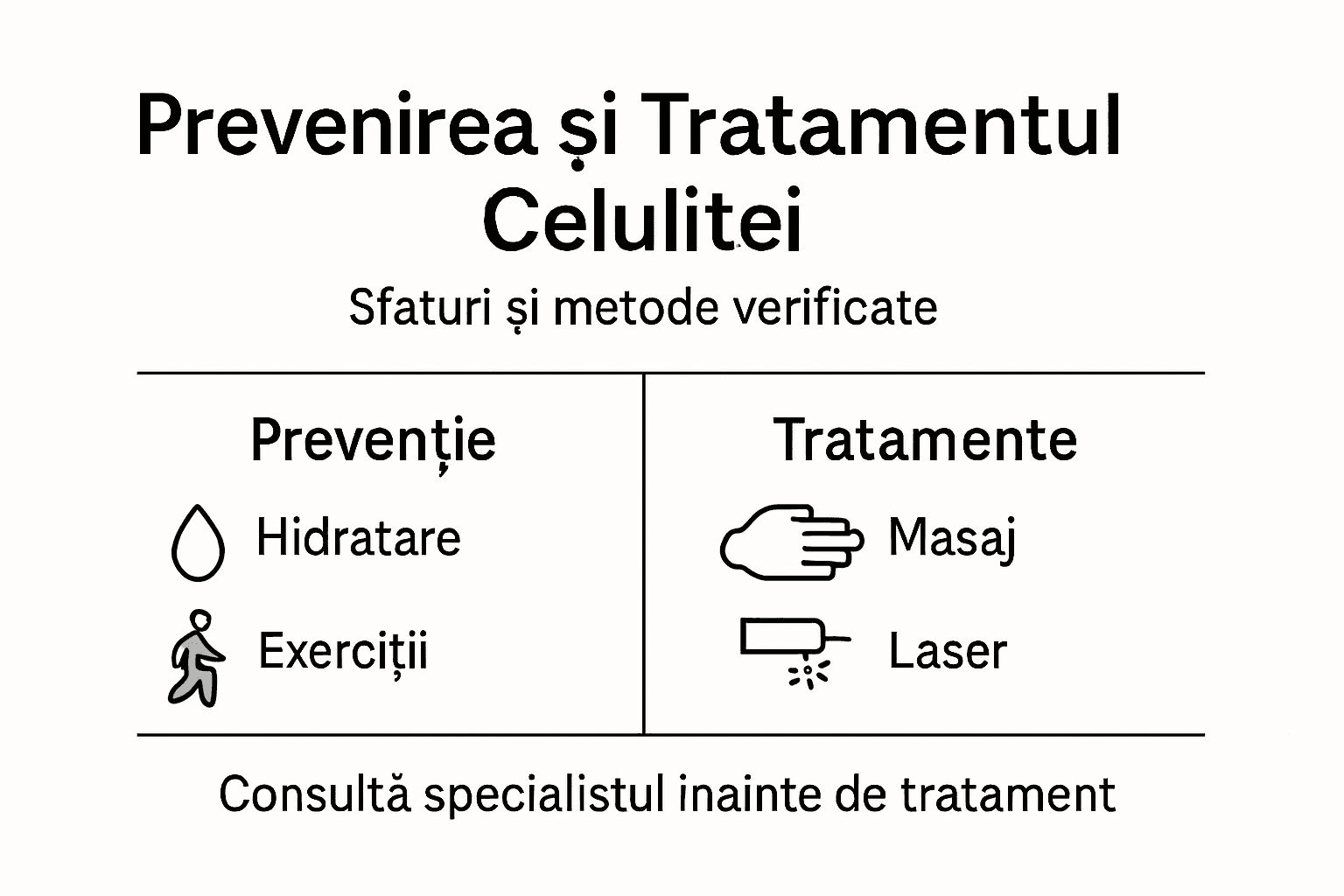 Infografic: Cum poți preveni și combate celulita – soluții eficiente și sfaturi practice