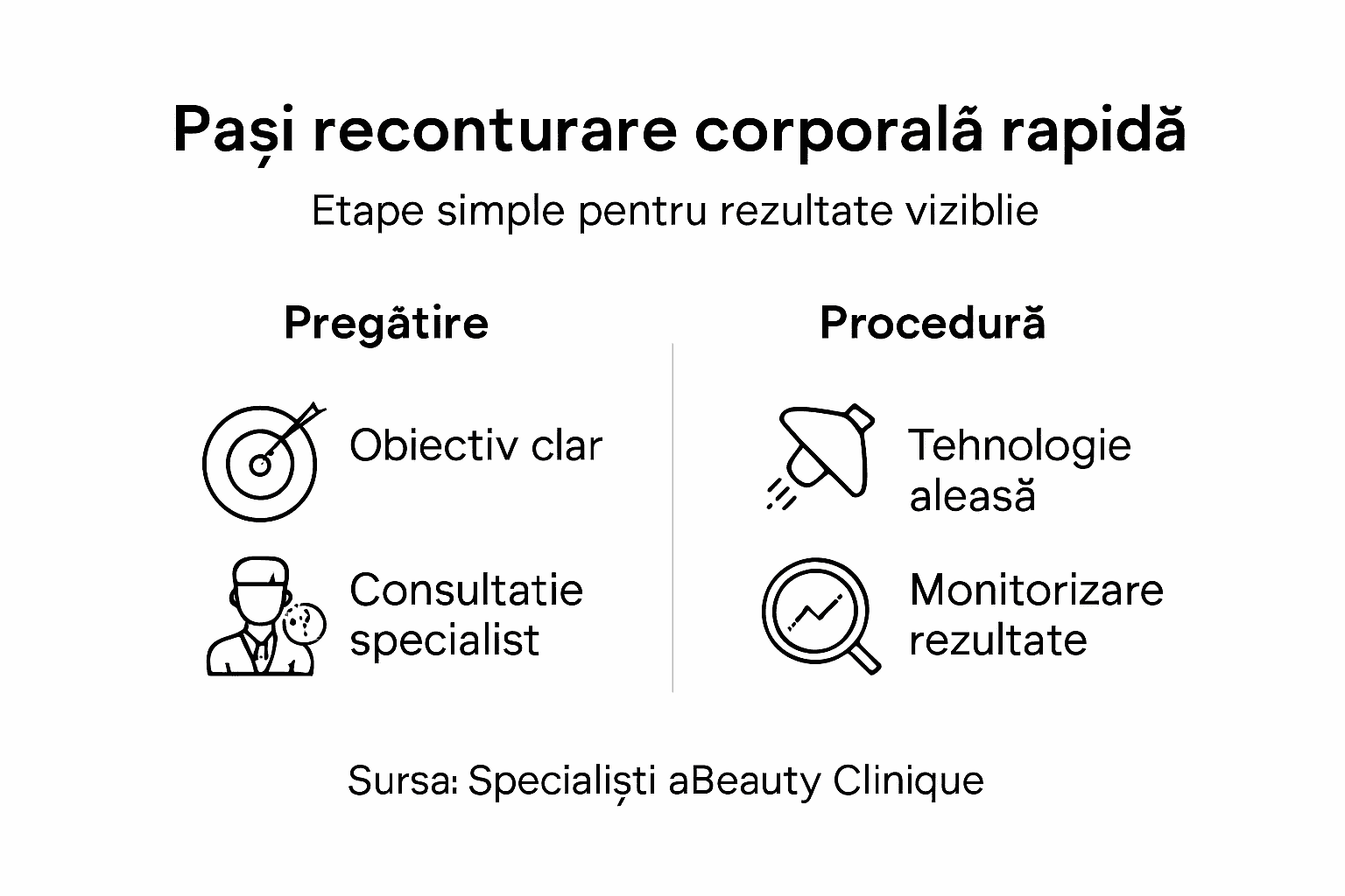Infografic: etapele unei remodelări corporale rapide