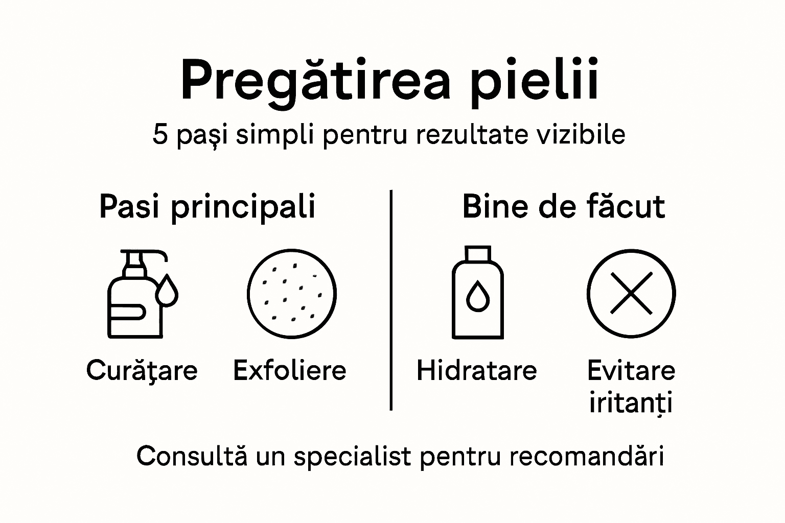 Infografic: cum să-ți pregătești corect pielea înainte de tratament