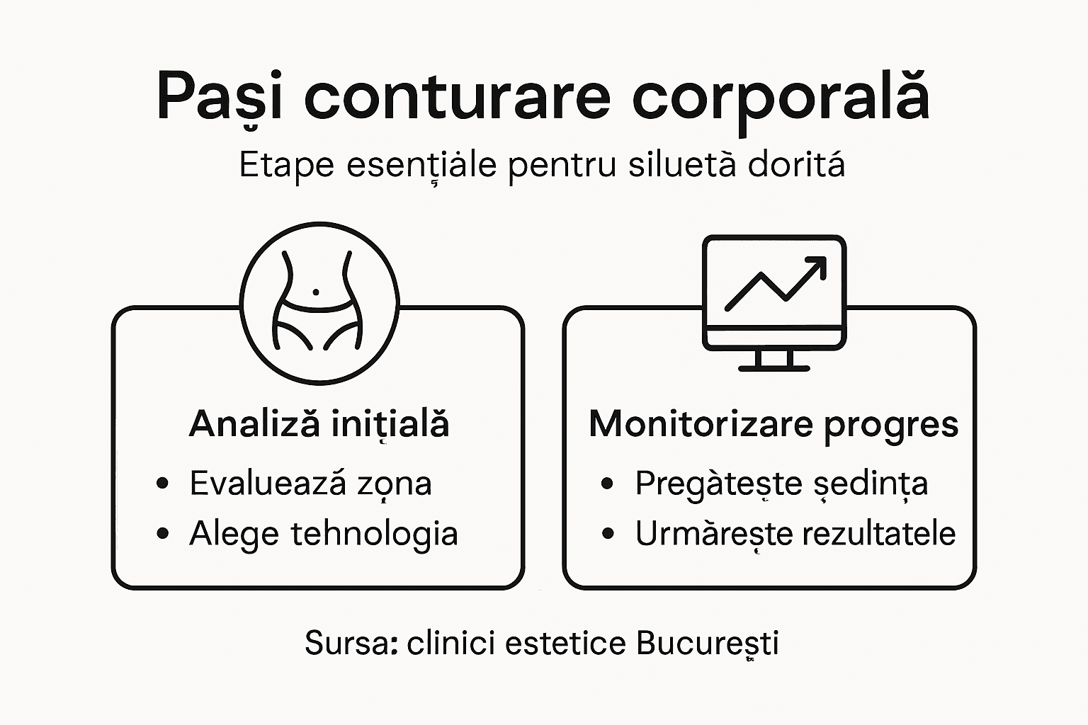 Infografic: etapele de bază pentru remodelarea siluetei