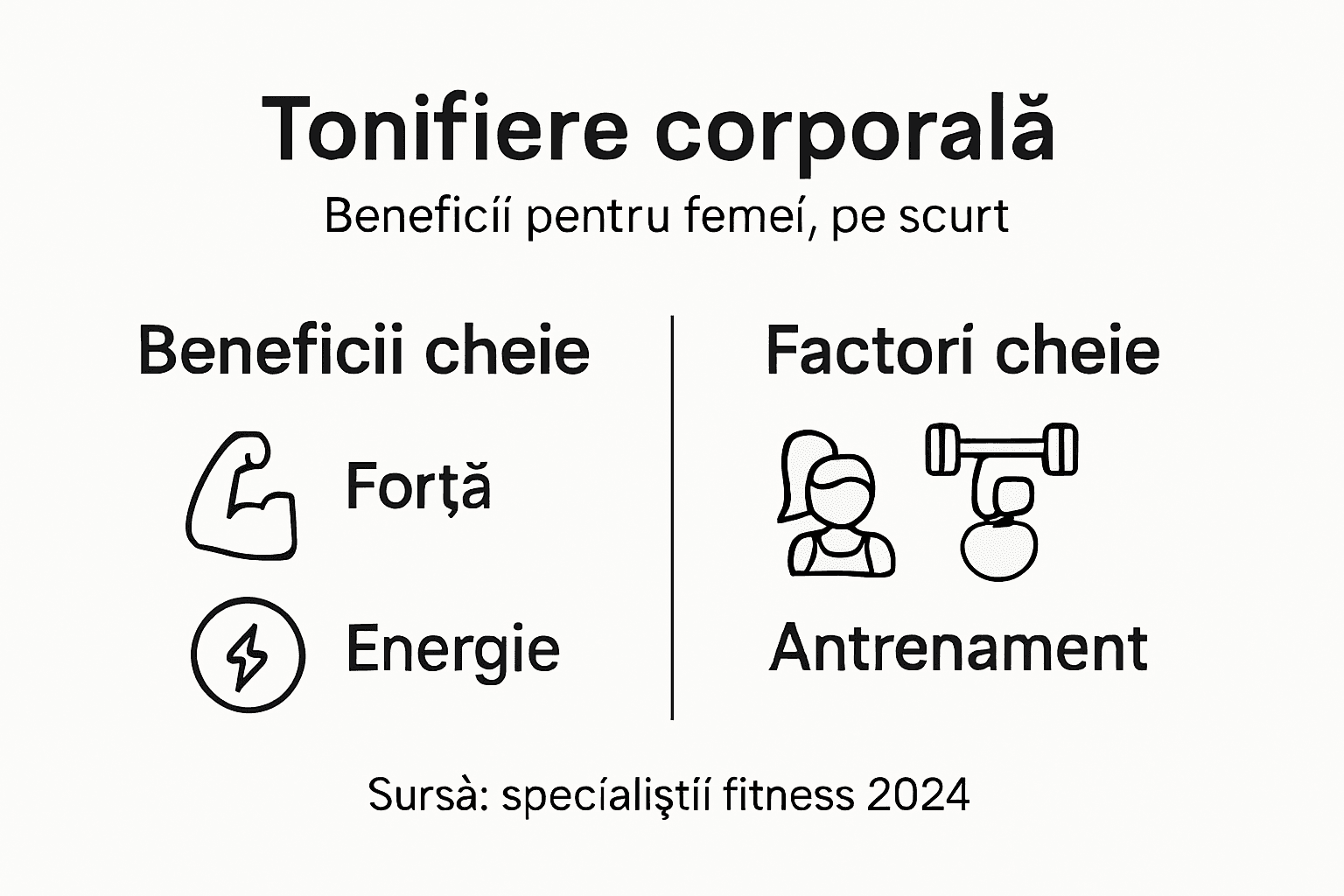 Infografic: avantajele și elementele-cheie pentru o siluetă tonifiată la femei