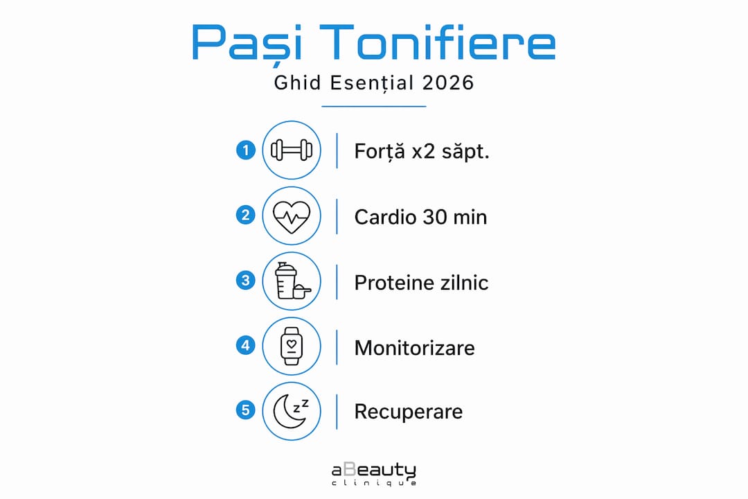 Infografic: cum să-ți tonifiezi corpul pas cu pas