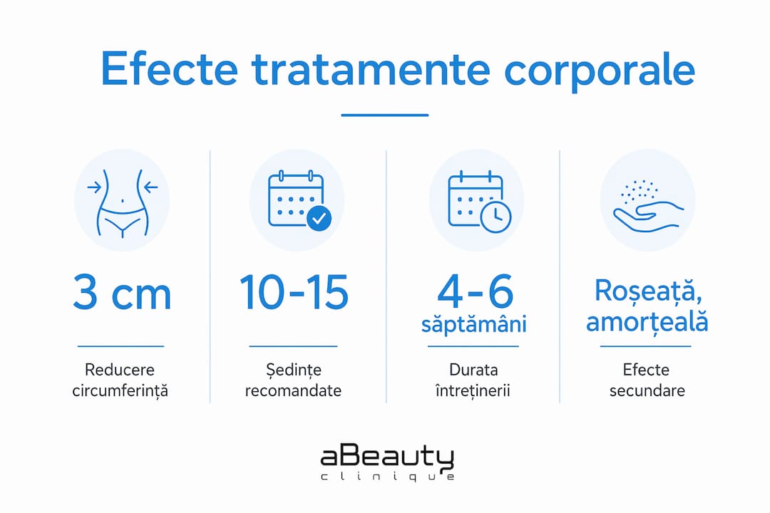 Infografic: ce rezultate oferă și ce impact au tratamentele corporale, conform cercetărilor de specialitate