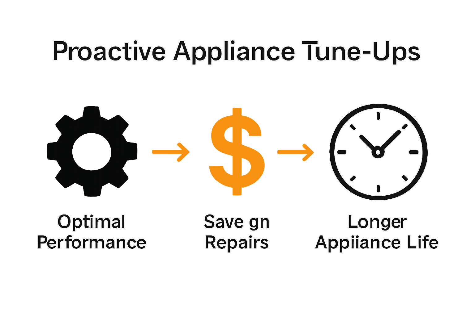 Infographic showing maintenance icon, savings, and lifespan benefits.