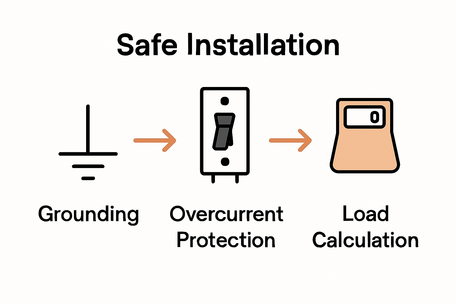 Infographic compares three installation terms