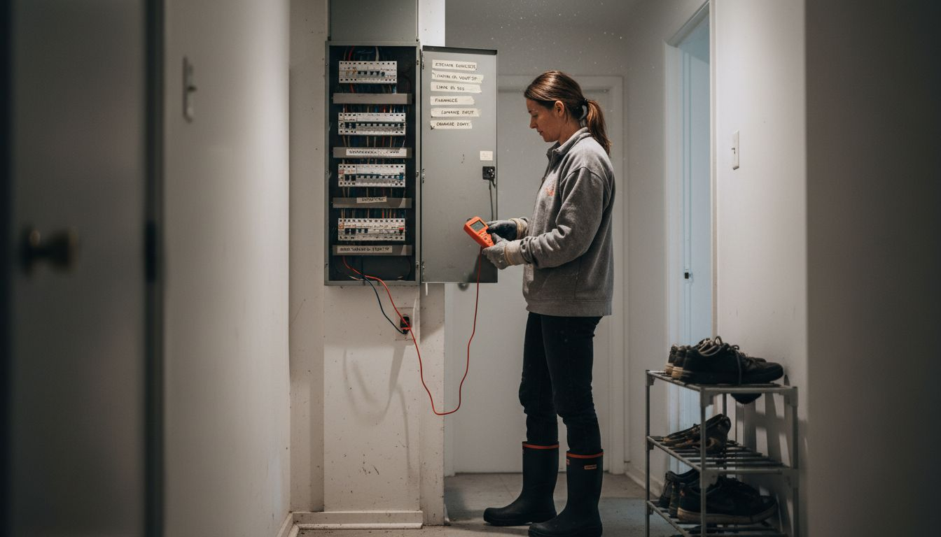 Testing outlet after shutting off power