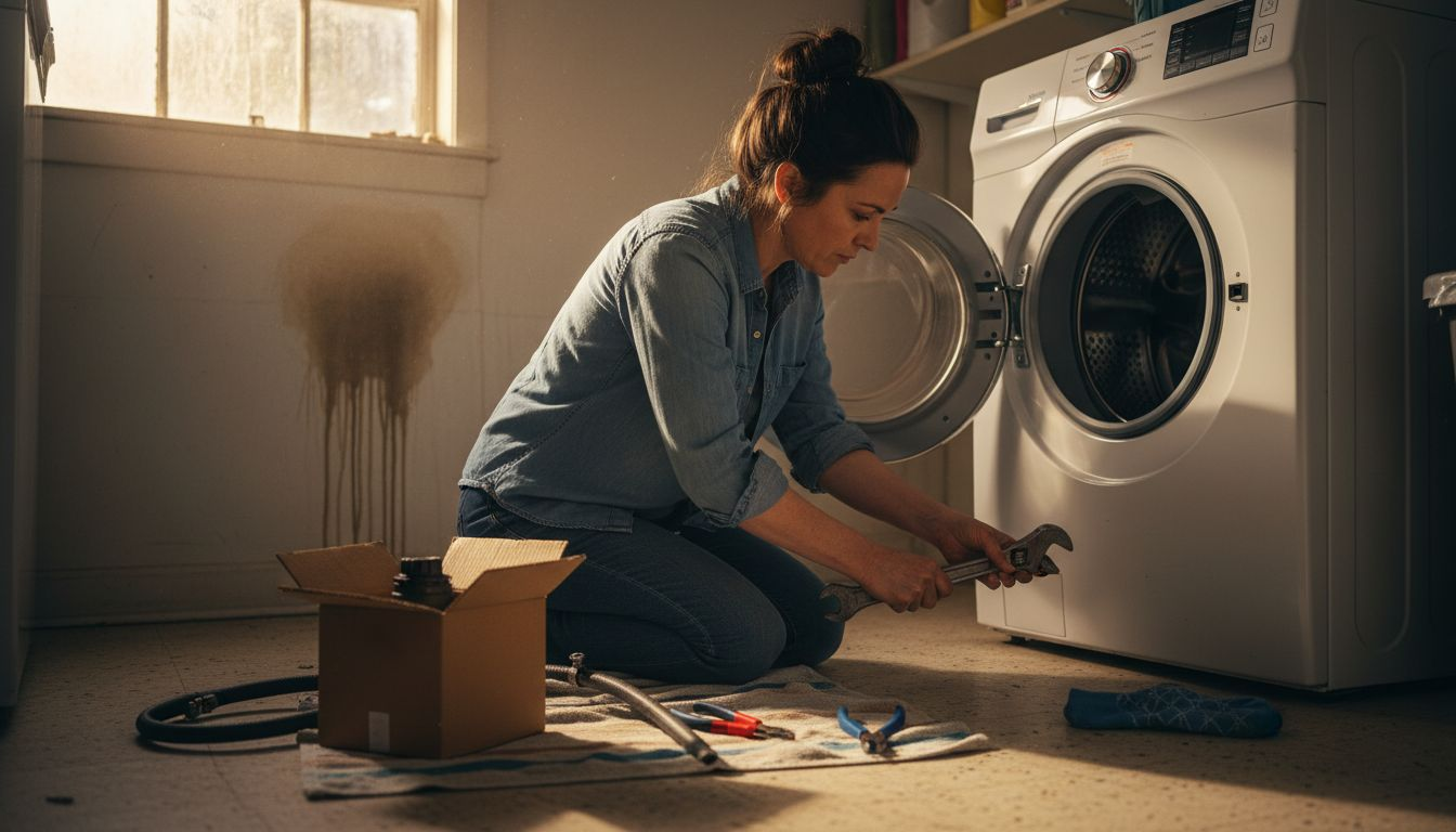 Replacing damaged washing machine component