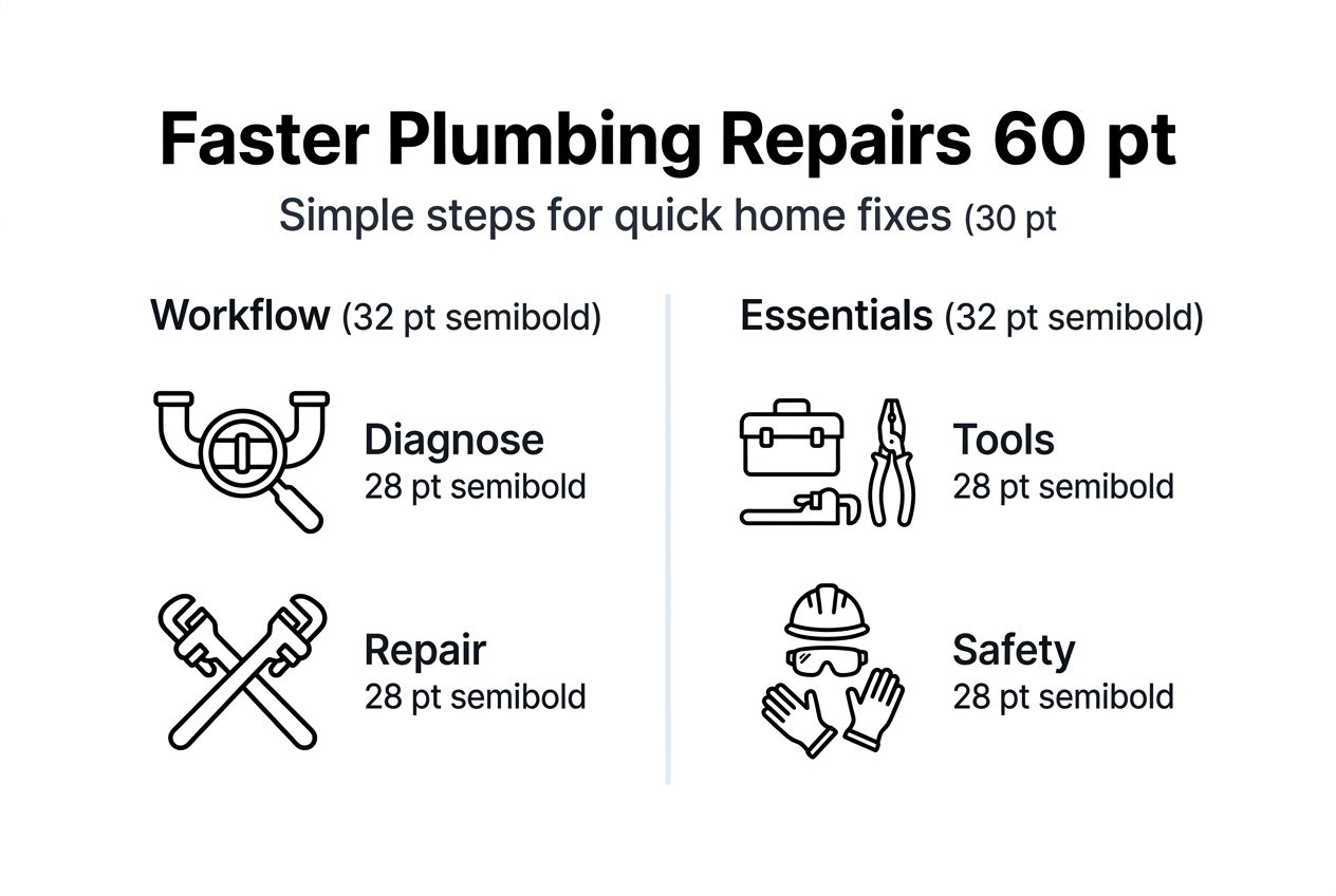 Infographic of key plumbing workflow steps