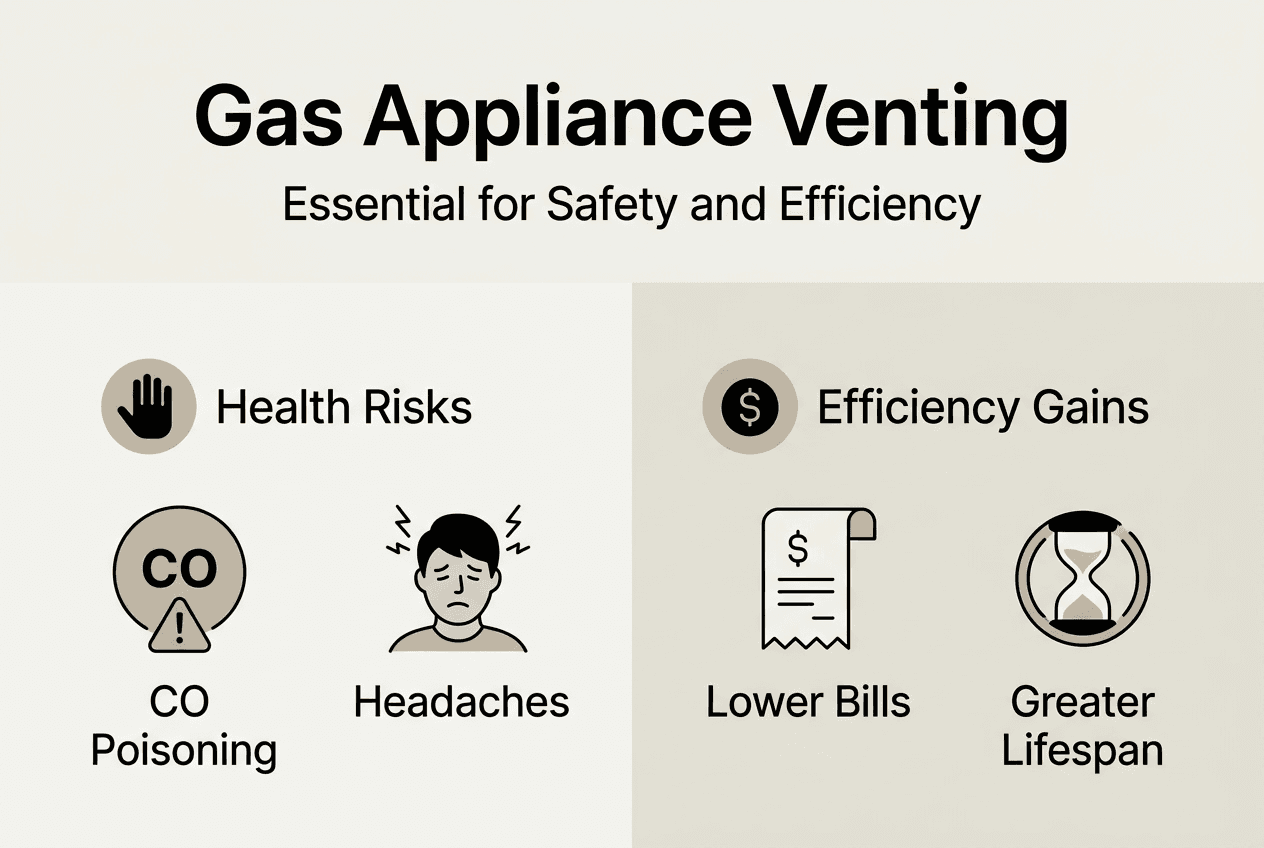 Infographic on venting for safety and efficiency