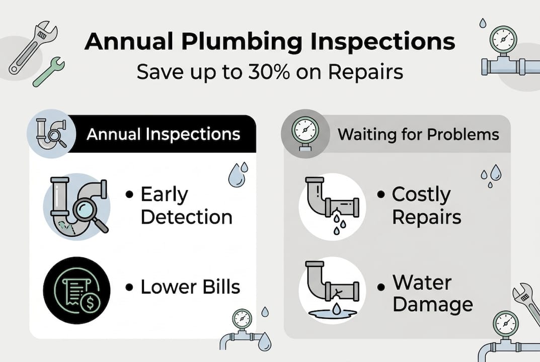 Infographic comparing inspection vs repair costs