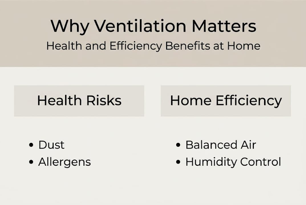 Infographic on ventilation health and efficiency