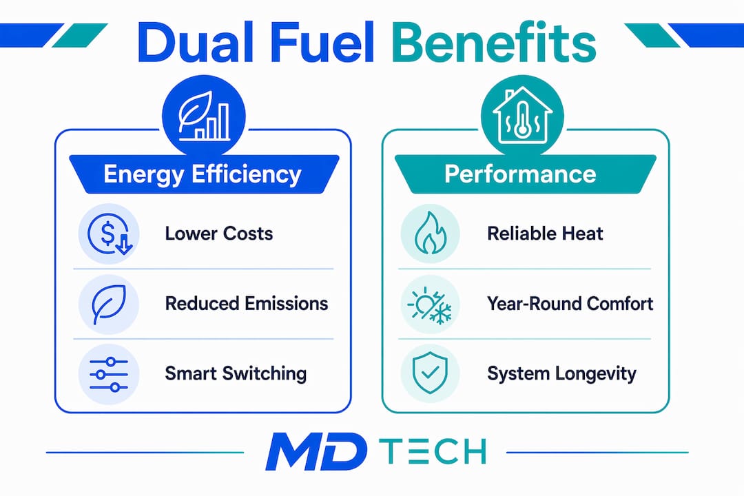 Infographic comparing dual fuel system benefits