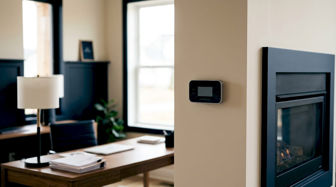 Carbon monoxide detector near gas stove
