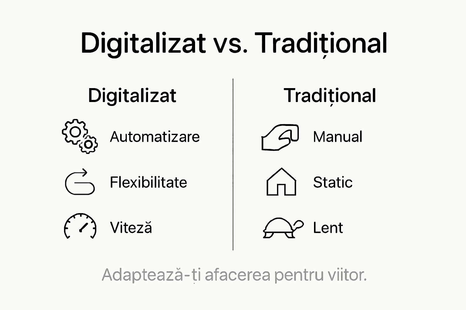 Infografic: cum se transformă și evoluează afacerile tradiționale prin digitalizare