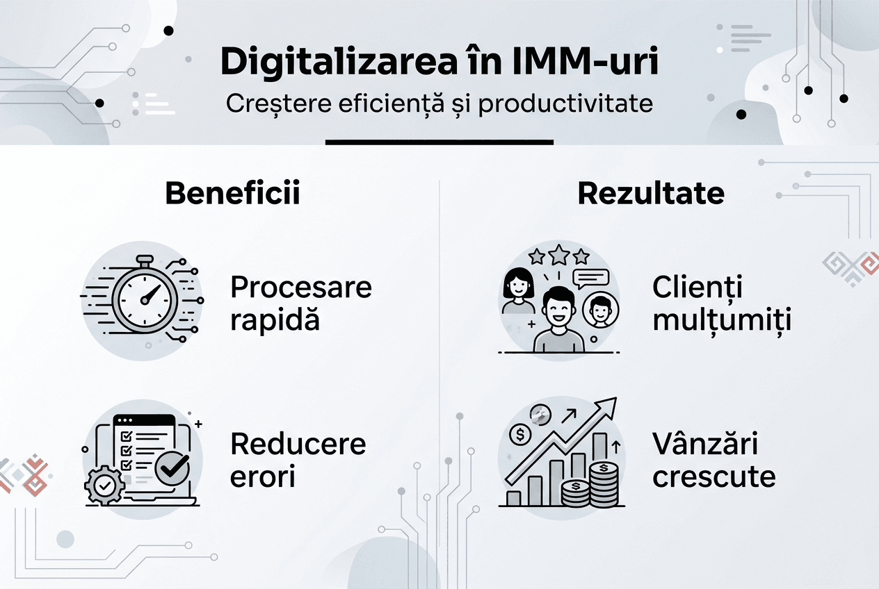 Infografic: Cum influențează digitalizarea afacerile mici și mijlocii din Moldova