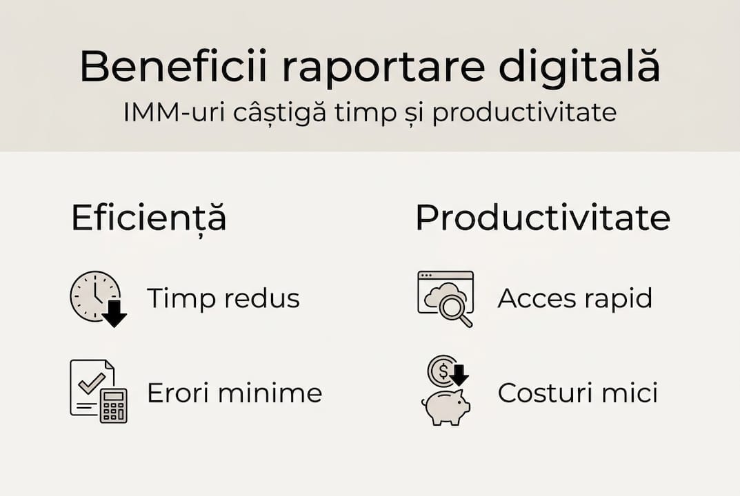 Infografic: Avantajele raportării digitale pentru IMM-uri