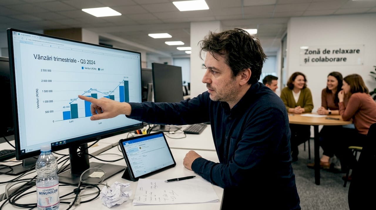 Менеджер малой или средней фирмы оценивает внедрение нового программного обеспечения