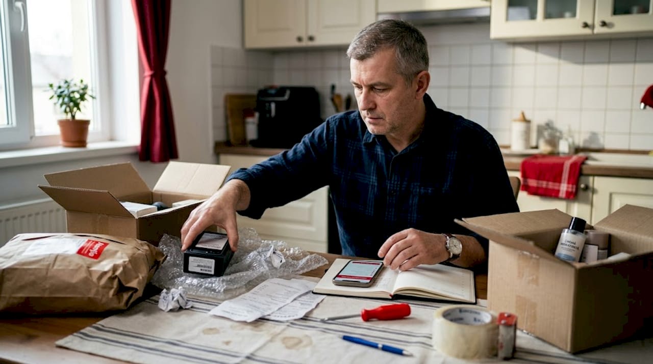 Ambalarea comenzilor online folosind produse de zi cu zi