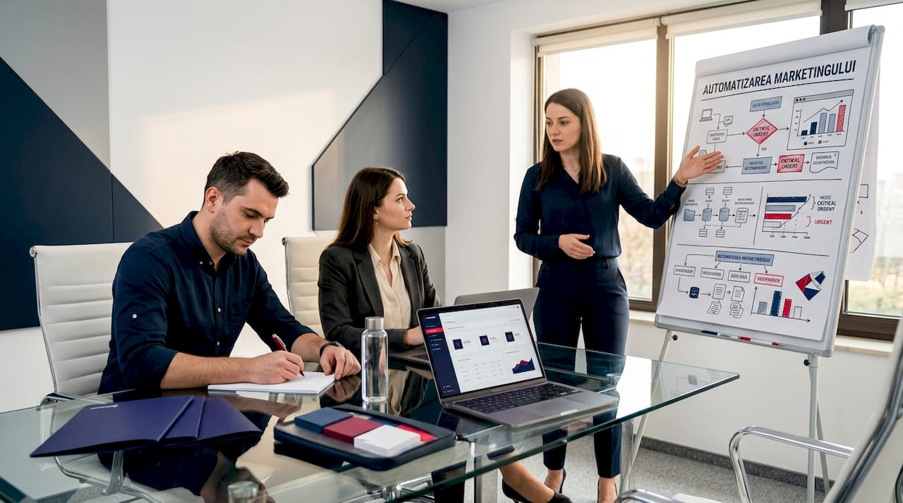 Echipa stabilește pașii pentru automatizarea proceselor de marketing