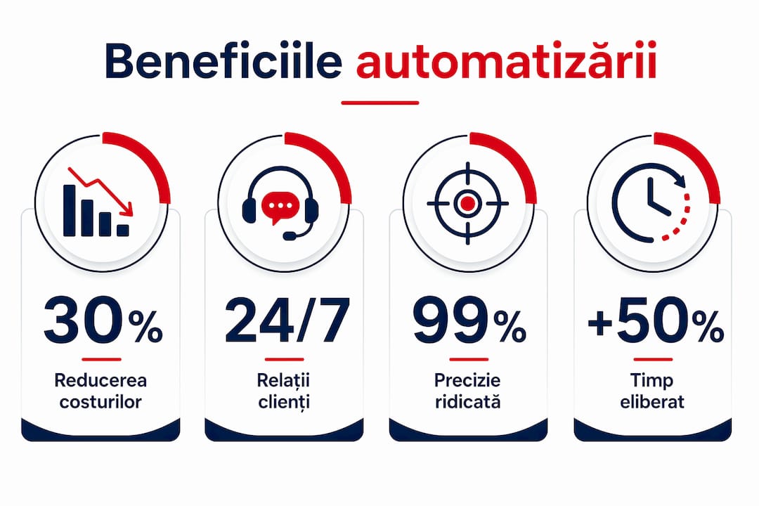 Infografic: Avantajele principale ale automatizării proceselor în compania ta