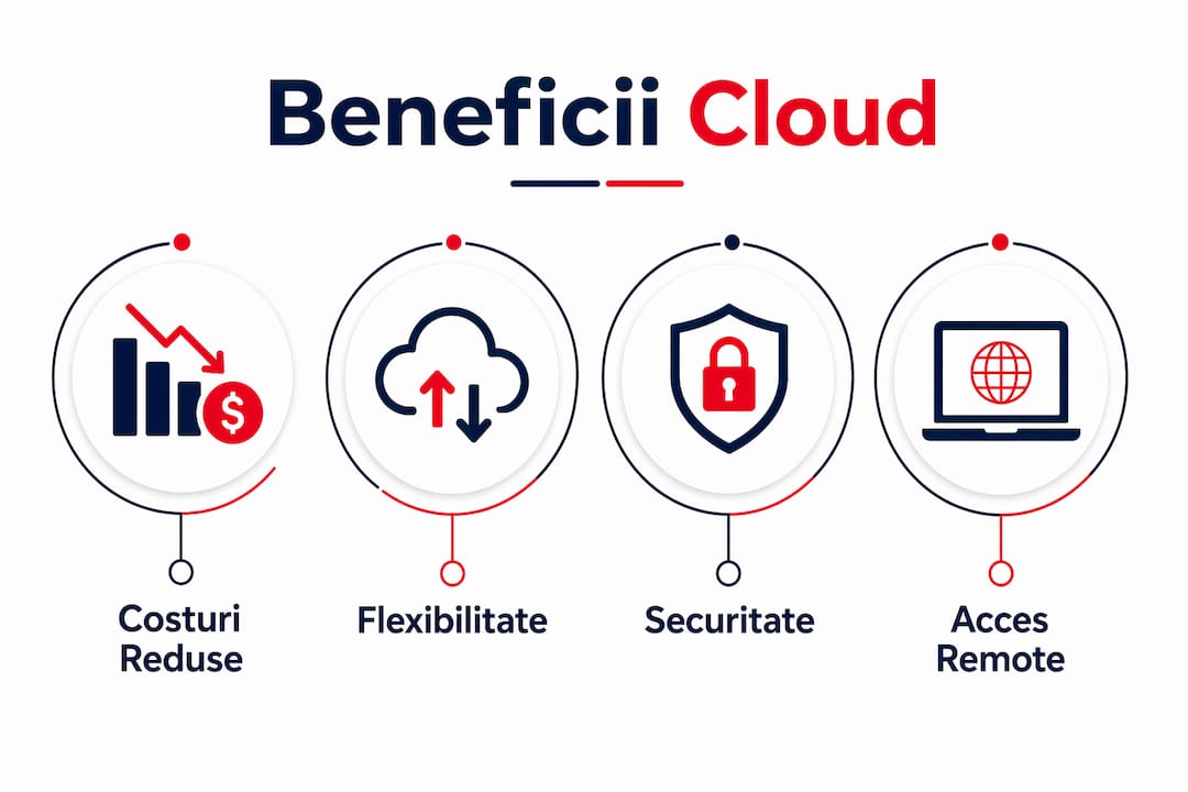 Infografic: avantajele esențiale ale soluțiilor cloud pentru afacerile mici și mijlocii