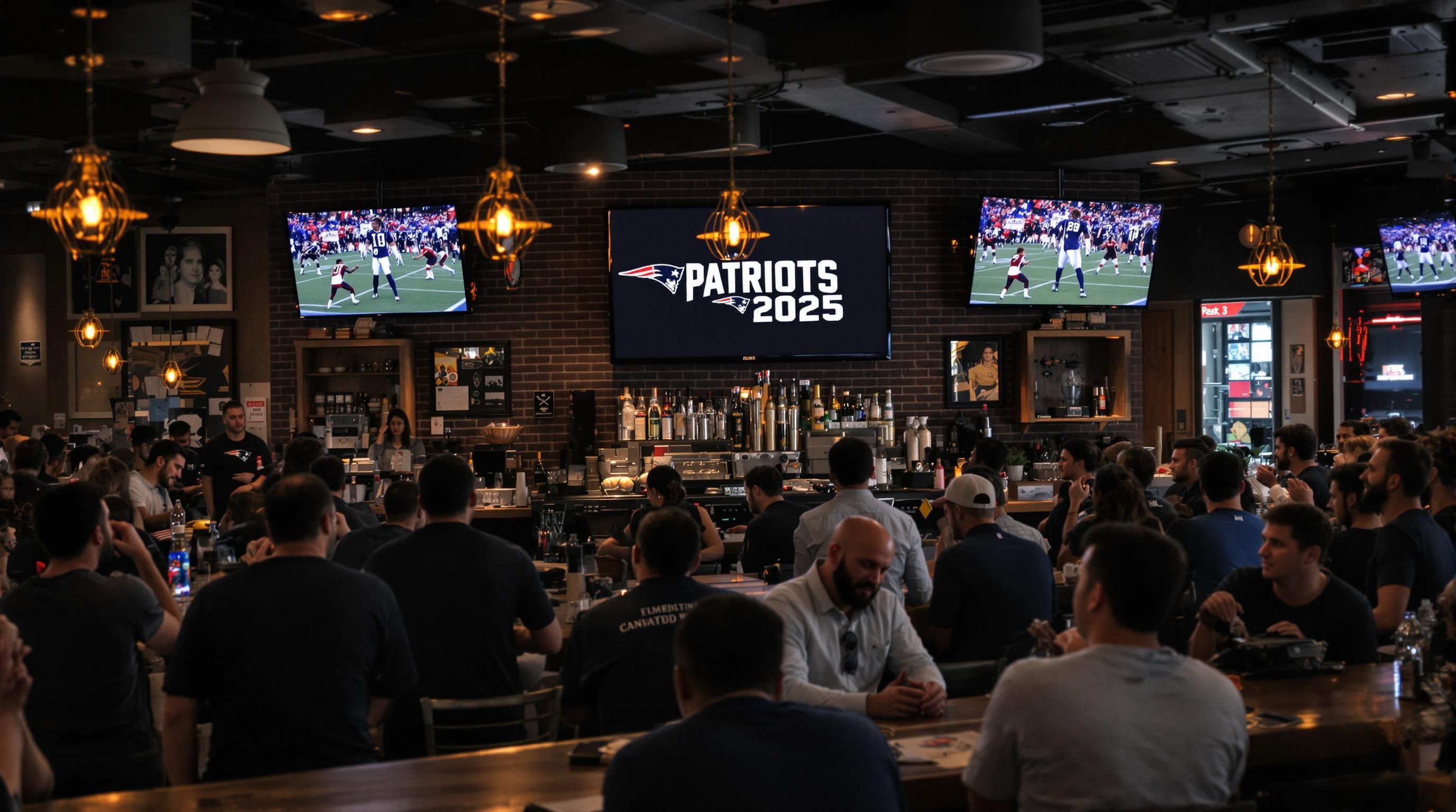 Patriots fans react in sports bar to 2025 team updates
