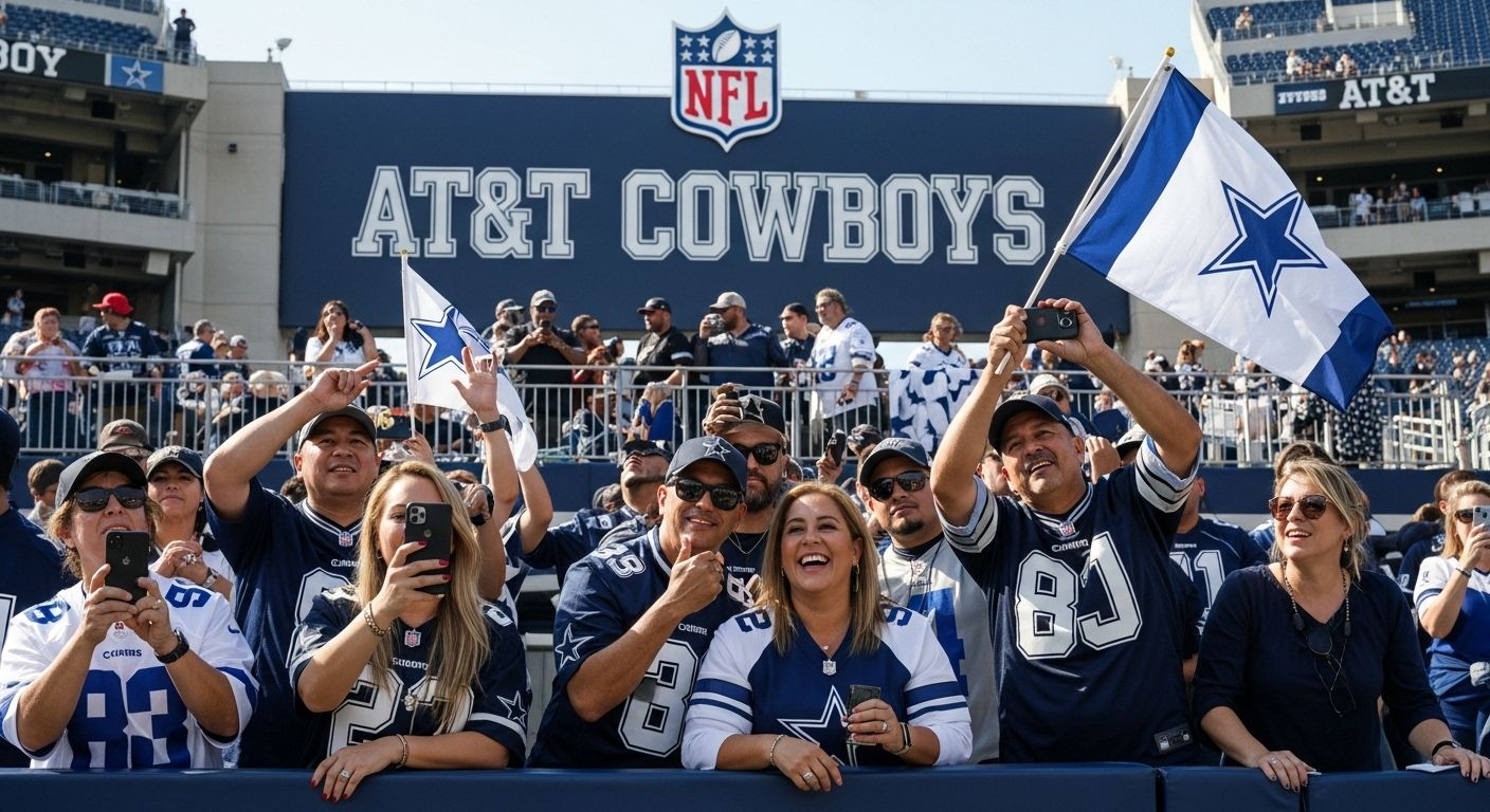NFL Cowboys stadium fans