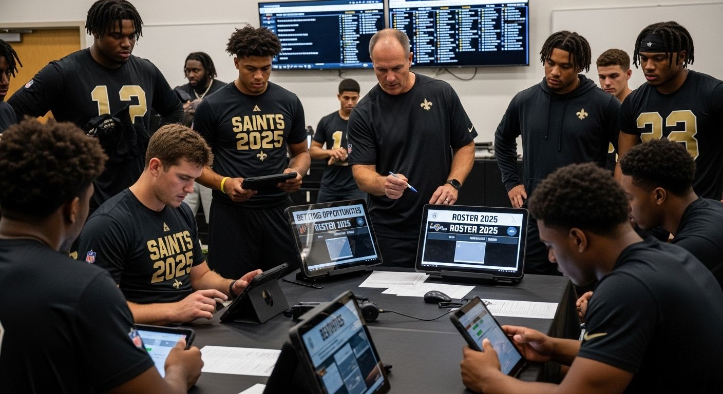 Saints 2025 quarterback training