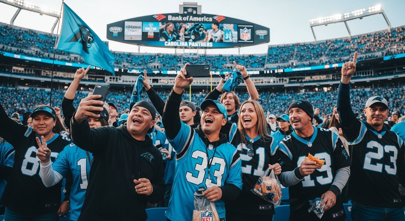 Carolina Panthers NFL stadium crowd
