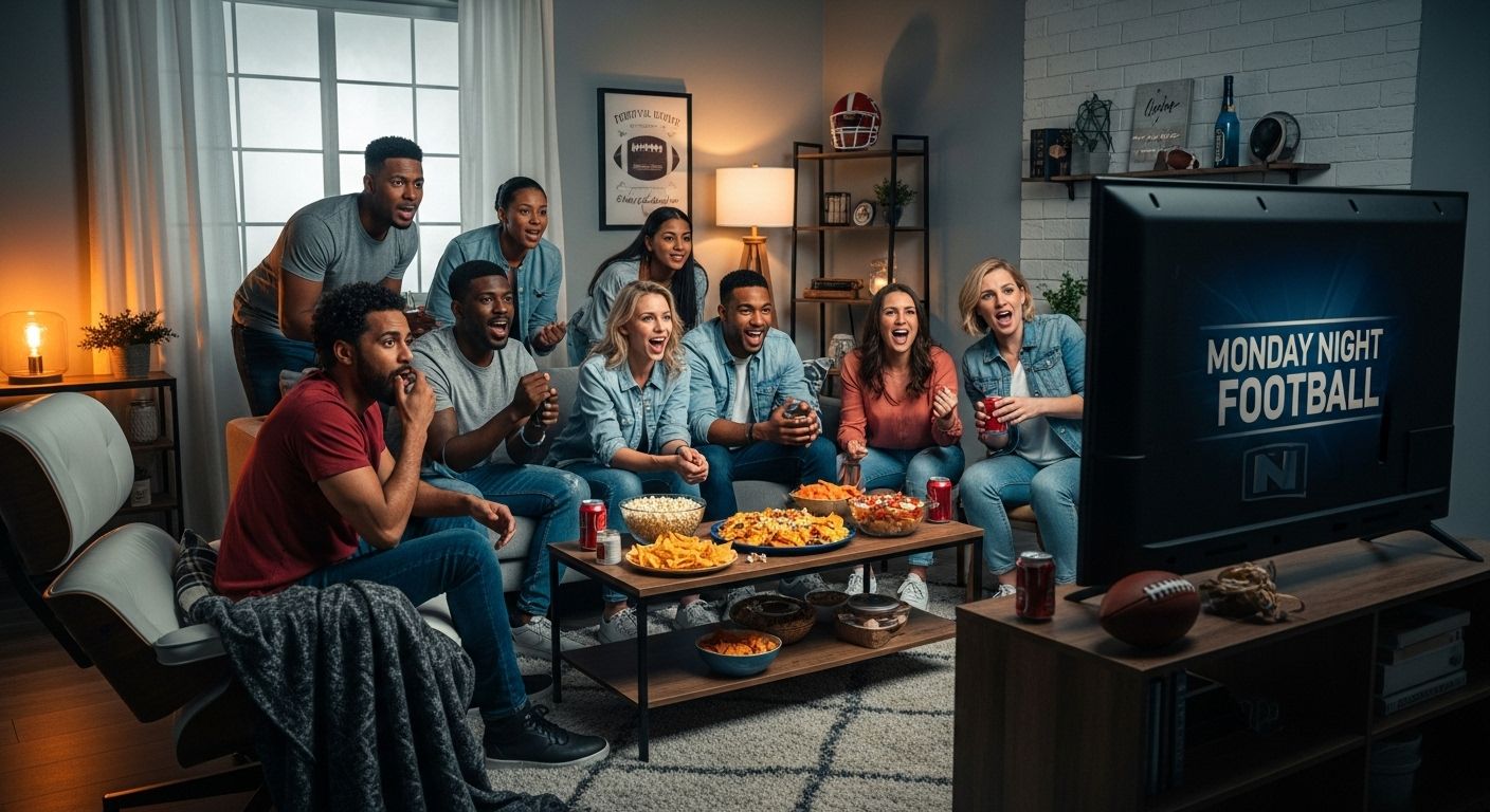 monday night football living room