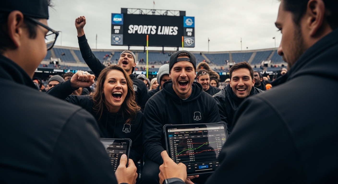 NCAA football sports lines