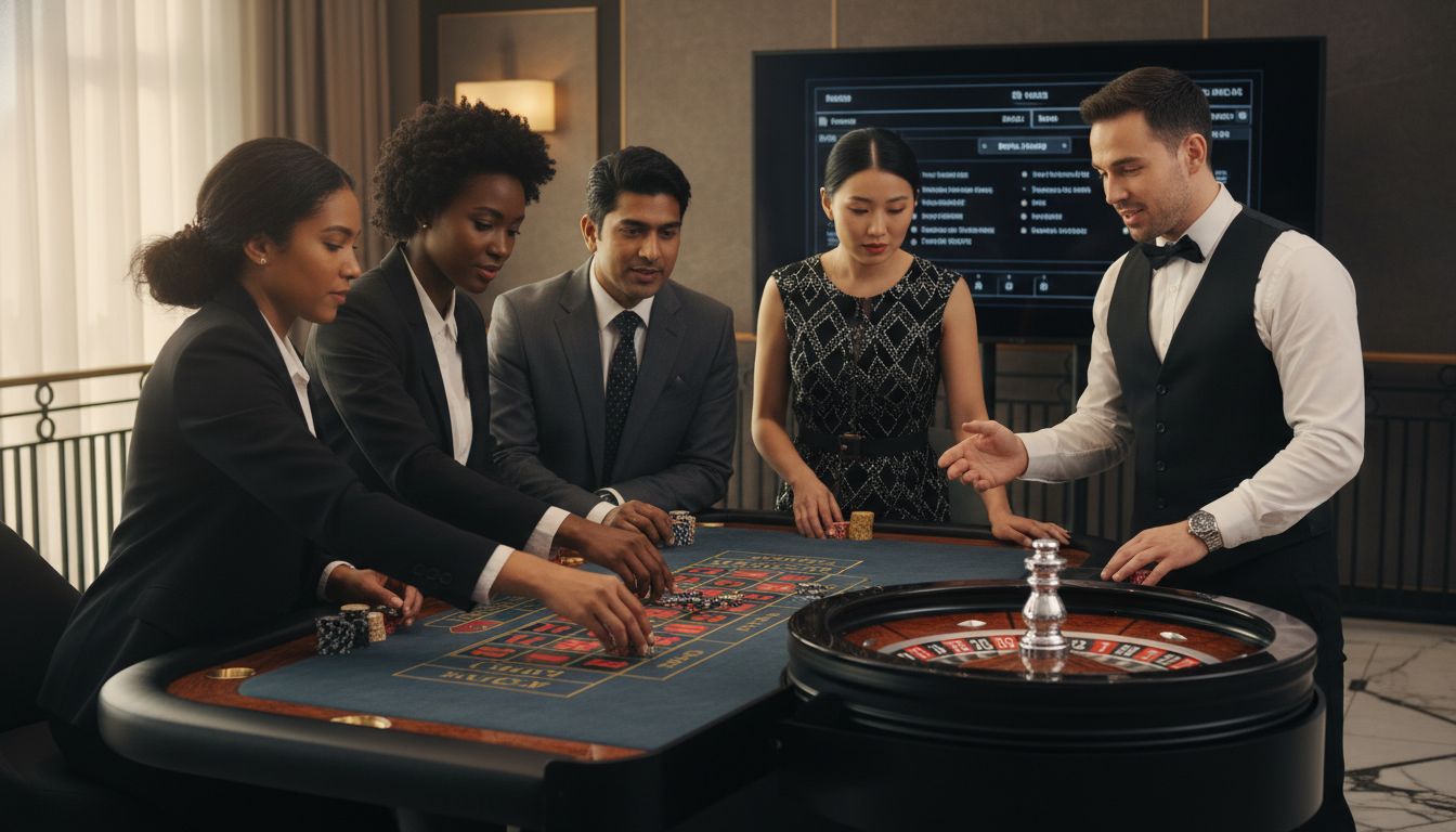 roulette table betting