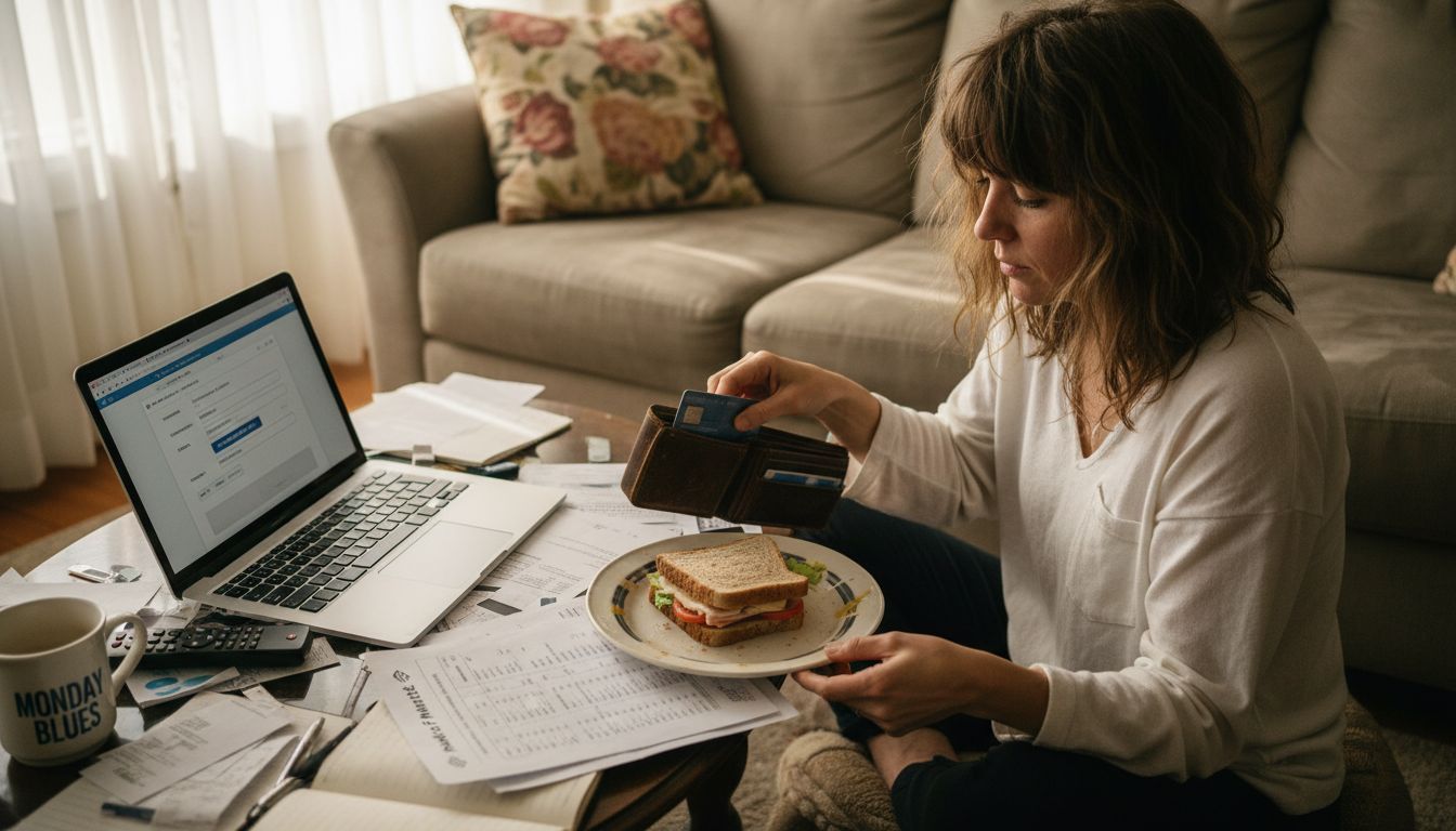 Woman setting up dedicated betting account