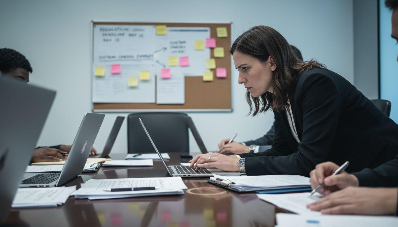 Woman working on gambling regulations adaptation