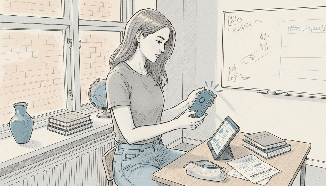 Kvinde afprøver måleudstyr til indeklimaet