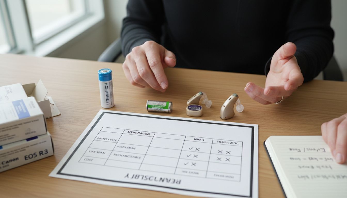 battery types hearing aids