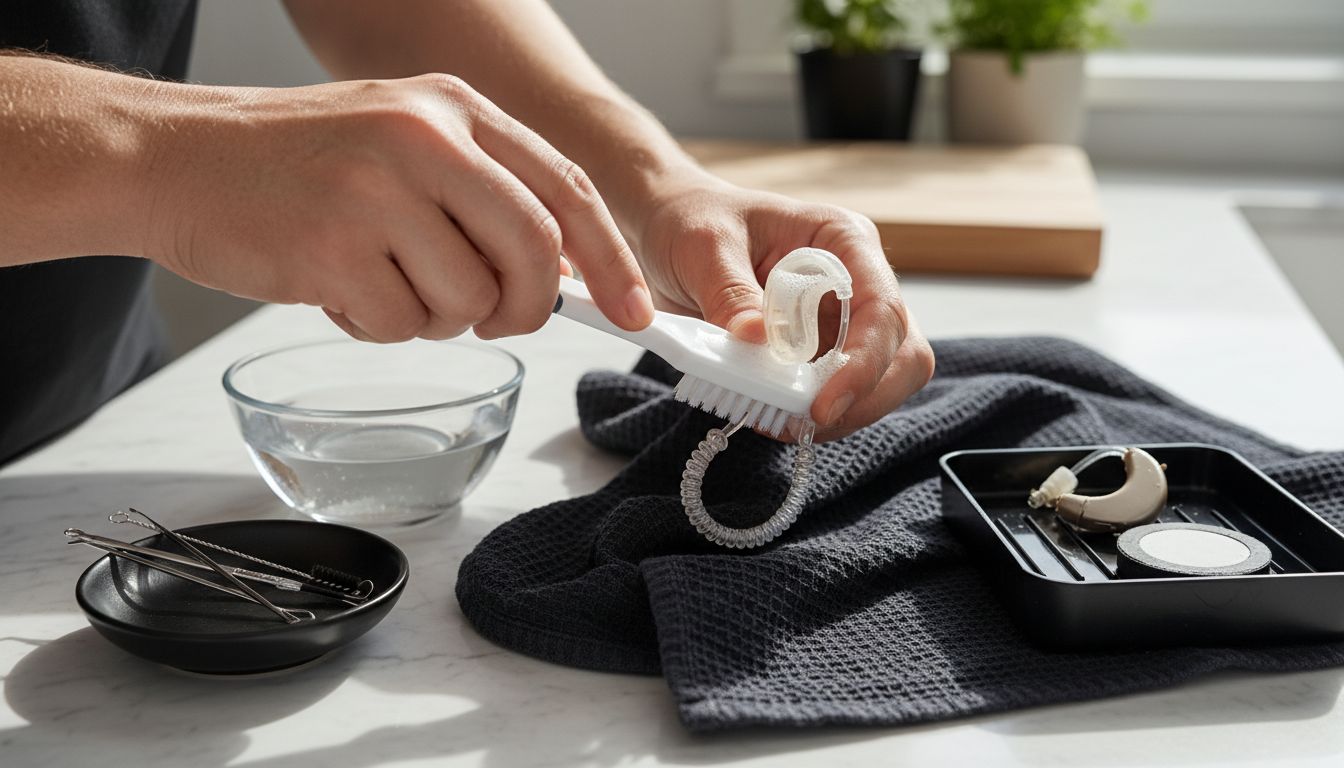cleaning hearing aids