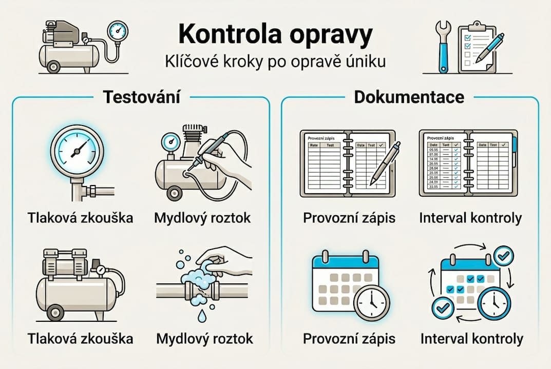 Infografika: Jak správně odhalit a opravit únik vzduchu
