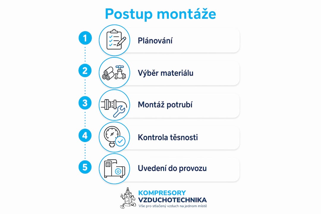 Přehledný návod na montáž vzduchotechniky v krocích