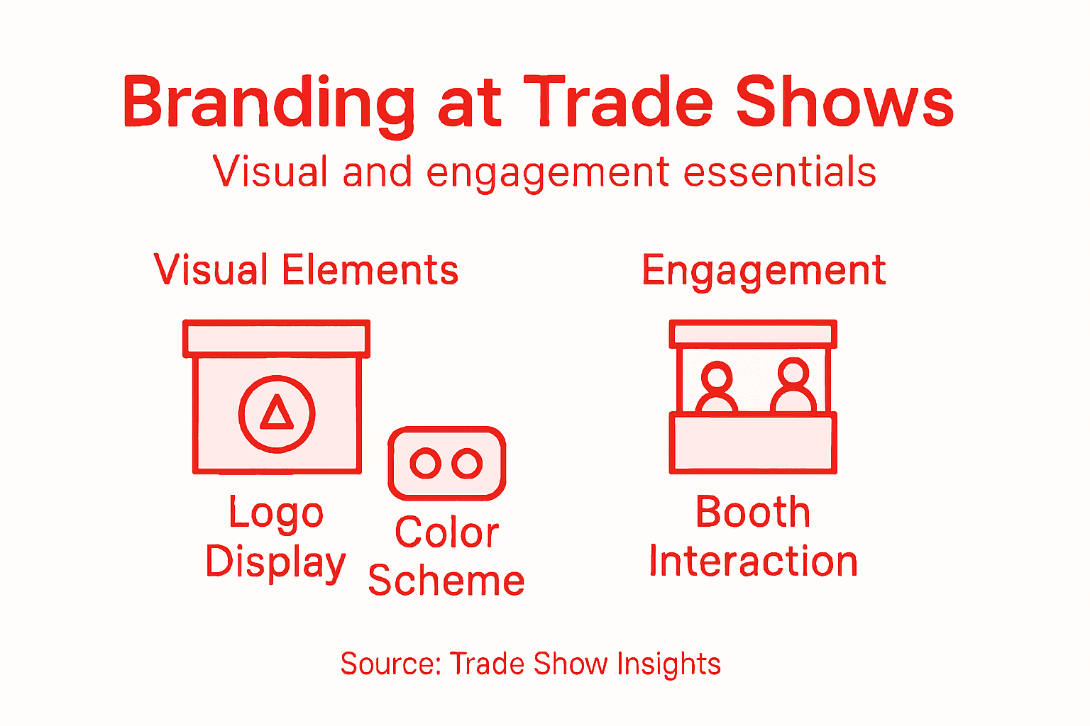 Infographic on trade show branding essentials
