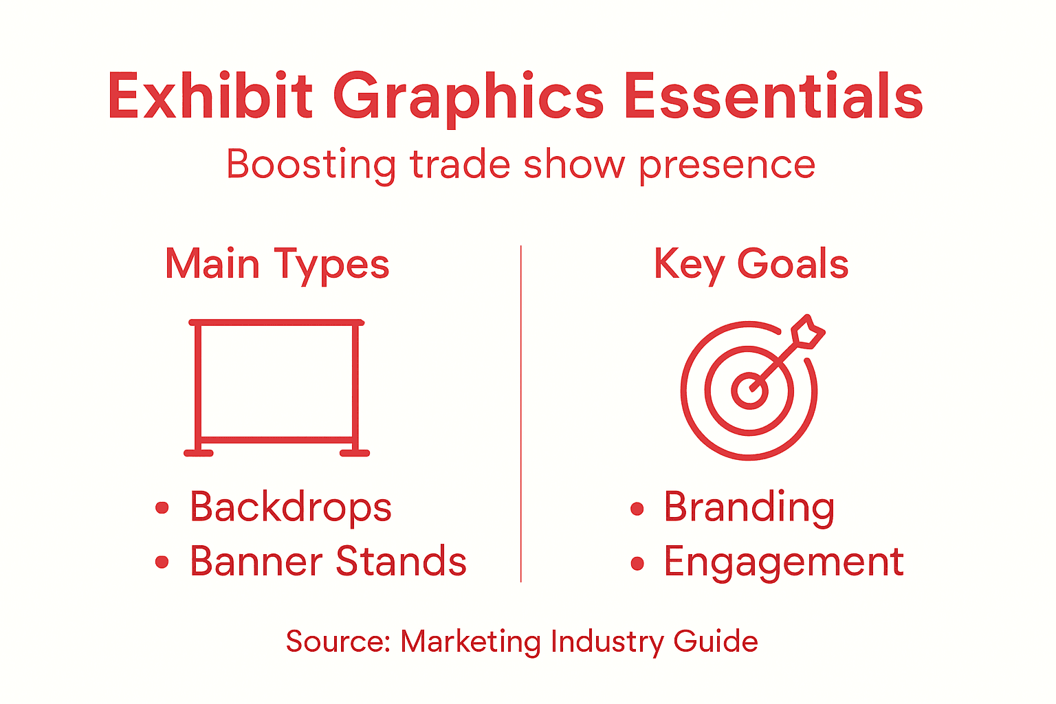 Infographic on exhibit graphics essentials