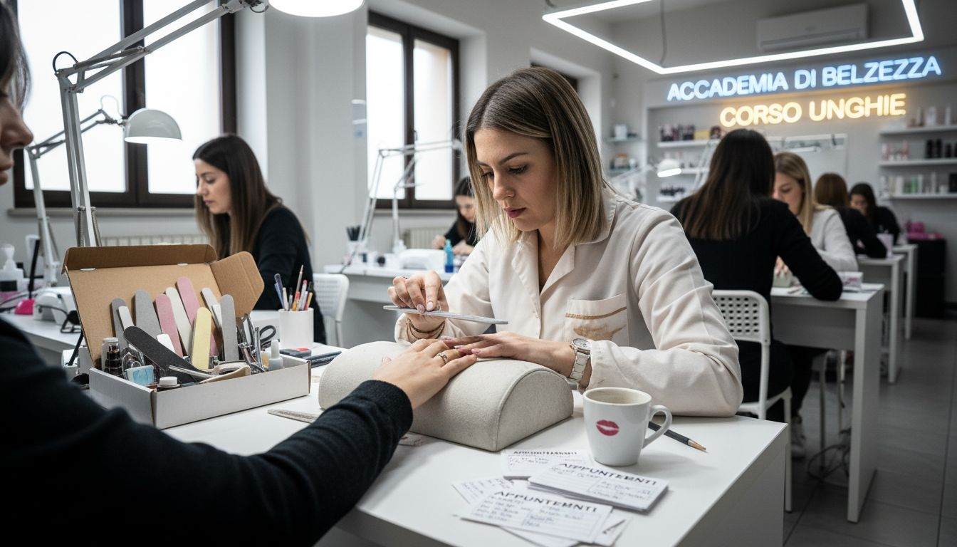 Corso di formazione per diventare onicotecnica all'interno di un percorso di estetica