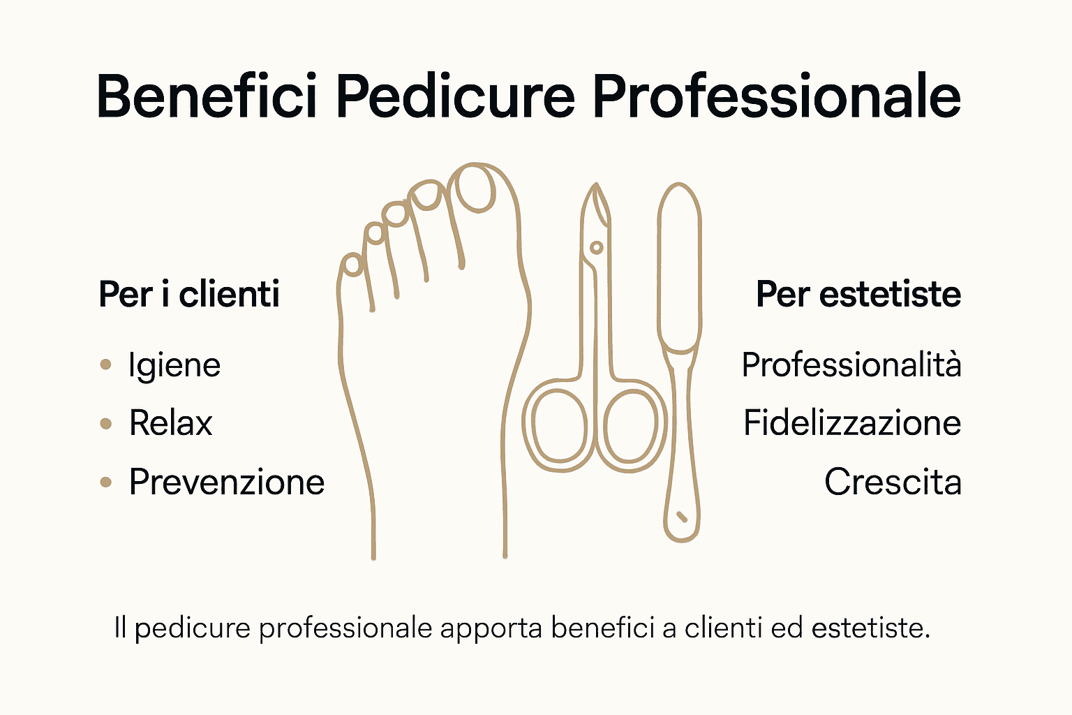 Infografica: tutti i vantaggi della pedicure per clienti e professionisti del settore