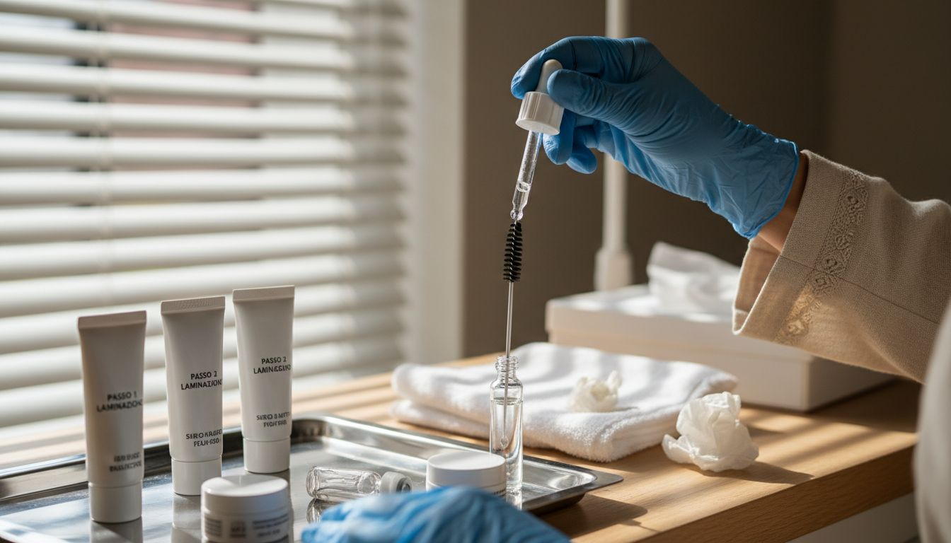 Prodotti e strumenti indispensabili per la laminazione sopracciglia durante il trattamento