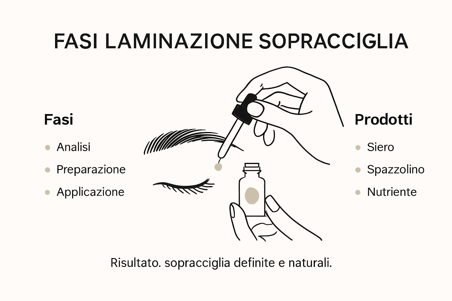 Guida illustrata ai passaggi e ai prodotti indispensabili per una laminazione perfetta delle sopracciglia