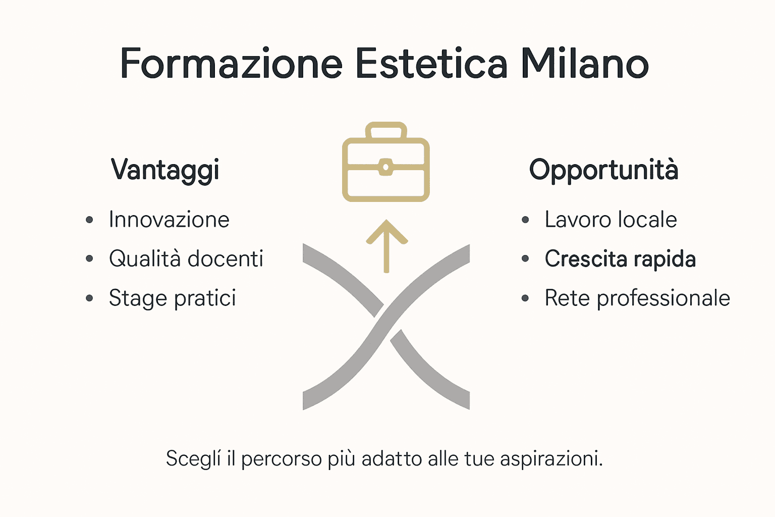 Infografica: perché scegliere un corso di formazione estetica a Milano conviene davvero