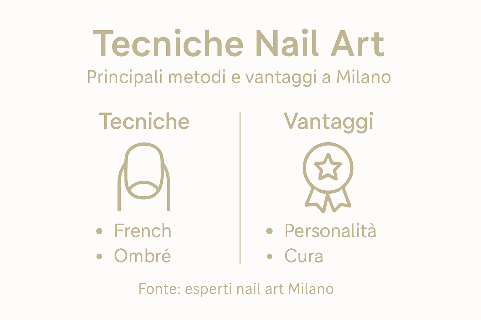 Schema essenziale sulle principali tecniche di nail art e i loro benefici
